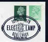 Postmark - Great Britain 1979 cover bearing illustrated cancellation for Electric Lamp Centenary
