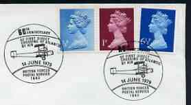 Postmark - Great Britain 1979 cover bearing illustrated cancellation for 60th Anniversary of First Crossing of the Atlantic by Air (BFPS)