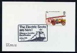 Postmark - Great Britain 1974 cover bearing illustrated cancellation for 'The Electric Scots are Here'