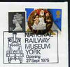 Postmark - Great Britain 1975 cover bearing special cancellation for Opening of National Tailway Museum