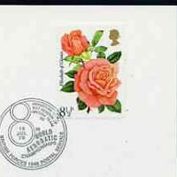 Postmark - Great Britain 1976 card bearing illustrated cancellation for Departure from RAF Hendon to World Aerobatic Championships (BFPS)