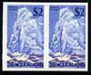 New Zealand 1967-70 Pohutu Geyser $2 (from def set) imperf pair being a 'Hialeah' forgery on gummed paper (as SG 879)