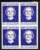 Netherlands Antilles 1950 Queen Juliana 10g imperf block of 4 being a 'Hialeah' forgery on gummed paper unmounted mint (as SG 324)