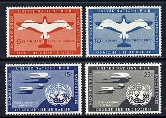 United Nations (NY) 1951 Air set of 4, SG A12-15 unmounted mint