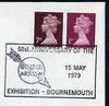 Postmark - Great Britain 1979 cover bearing illustrated cancellation for 50th Anniversary of Golden Arrow Exhibition