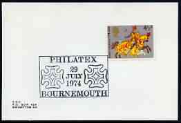 Postmark - Great Britain 1974 card bearing special cancellation for Philatex 1974 (Bournemouth)