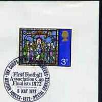 Postmark - Great Britain 1972 cover bearing special cancellation for Corps of Royal Engineers, First Football Association Cup Finalists (BFPS)