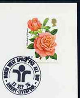 Postmark - Great Britain 1976 card bearing special cancellation for North West Sport For All (Liverpool)