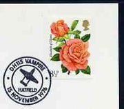 Postmark - Great Britain 1976 card bearing illustrated cancellation for DH 115 Vampire