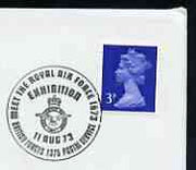 Postmark - Great Britain 1973 cover bearing illustrated cancellation for Meet the RAF Exhibition (BFPS)