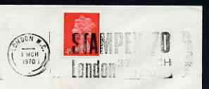 Postmark - Great Britain 1970 cover bearing slogan cancellation for Stampex 1970