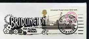 Postmark - Great Britain 1974 cover bearing slogan cancellation for Bridlington, the Floral Resort