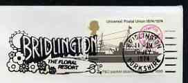 Postmark - Great Britain 1974 cover bearing slogan cancellation for Bridlington, the Floral Resort