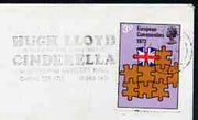 Postmark - Great Britain 1973 cover bearing illustrated slogan cancellation for Hugh Lloyd in Cinderella at Lewisham Concert Hall