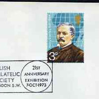 Postmark - Great Britain 1973 cover bearing illustrated cancellation for Polish Philatelic Society, 21st Anniversary Exhibition