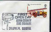 Postmark - Great Britain 1974 cover bearing illustrated cancellation for First Open Day, Avon County Fire Brigade