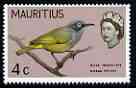 Mauritius 1965 Olive White Eye 4c (from Birds def set) unmounted mint, SG 319*