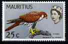 Mauritius 1965 Mauritius Kestrel 25c (from Birds def set) unmounted mint, SG 324*