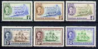 British Honduras 1949 150th Anniversary of Battle of St George's Cay perf set of 6 unmounted mint, SG 166-71*