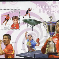Guinea - Bissau 2009 Table Tennis Champions perf s/sheet unmounted mint