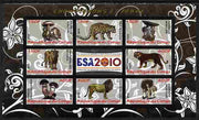 Congo 2010 Mushrooms & Fauna #10 imperf sheetlet containing 8 values plus Scouts label unmounted mint
