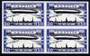 Latvia 1933 Charity 30-130s Graf Zeppelin imperf block of 4 being a 'Hialeah' forgery on gummed paper (as SG 245)