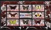 Congo 2010 Butterflies #02 perf sheetlet containing 8 values plus Scouts label fine cto used