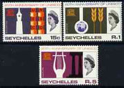 Seychelles 1966 UNESCO set of 3 unmounted mint, SG 230-32