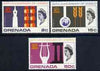 Grenada 1966 UNESCO set of 3 unmounted mint, SG 250-52