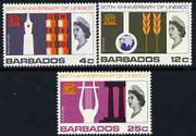 Barbados 1966 UNESCO set of 3 unmounted mint, SG 360-62