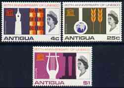 Antigua 1966 UNESCO set of 3 unmounted mint SG 196-98