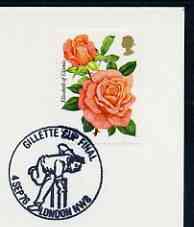 Postmark - Great Britain 1976 card bearing special illustrated cancellation for Gillette Cricket Cup Final