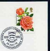 Postmark - Great Britain 1976 card bearing special illustrated cancellation for Essex County Cricket Club Centenary