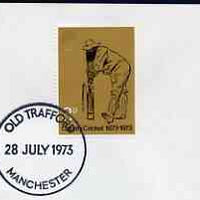 Postmark - Great Britain 1973 cover bearing special cancellation for Old Trafford, Manchester