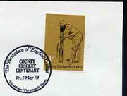 Postmark - Great Britain 1973 cover bearing special illustrated cancellation for County Cricket Centenary, Hambledon, the Birthplace of English Cricket