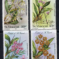 St Vincent 1985 Orchids set of 4 unmounted mint SG 850-53