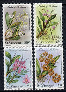 St Vincent 1985 Orchids set of 4 unmounted mint SG 850-53