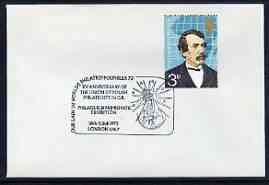 Postmark - Great Britain 1973 cover bearing illustrated cancellation for Union of Polish Philatelists in Great Britain, Philatelic & Numismatic Exhibition