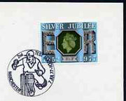 Postmark - Great Britain 1977 card bearing special illustrated cancellation for 2nd Test Match, Manchester