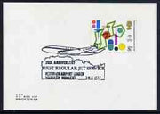 Postmark - Great Britain 1977 card bearing illustrated cancellation for 25th Anniversary of First Regular Jet Service