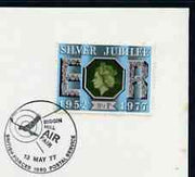 Postmark - Great Britain 1977 card bearing illustrated cancellation for Biggin Hill Air Fair, (BFPS)