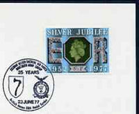 Postmark - Great Britain 1977 card bearing illustrated cancellation for Second Allied Tactical Air Force, Northern Army Group 25 Years (BFPS)