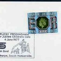 Postmark - Great Britain 1977 card bearing illustrated cancellation for Appleby Children's Gala showing Steel Plant
