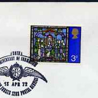 Postmark - Great Britain 1972 cover bearing illustrated cancellation for 60th Anniversary of Formation of Royal Flying Corps (BFPS)