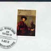 Postmark - Great Britain 1973 cover bearing illustrated cancellation for International Air Tattoo, Greenham Common 8 July (BFPS)