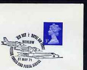 Postmark - Great Britain 1971 cover bearing illustrated cancellation for RAF Air Day, Henlow (BFPS)