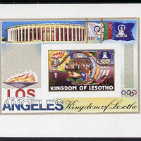Lesotho 1984 Los Angeles Olympic unmounted mint imperf m/sheet (SG MS 595)