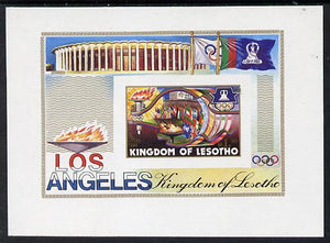 Lesotho 1984 Los Angeles Olympic unmounted mint imperf m/sheet (SG MS 595)
