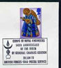 Postmark - Great Britain 1973 cover bearing special cancellation for Corps of Royal Engineers - 140th Anniversary of Birth of General Charles Gordon (BFPS)