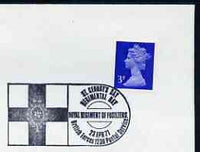 Postmark - Great Britain 1971 cover bearing illustrated cancellation for Royal Regiment of Fusiliers St George's Day, Regimental Day (BFPS)